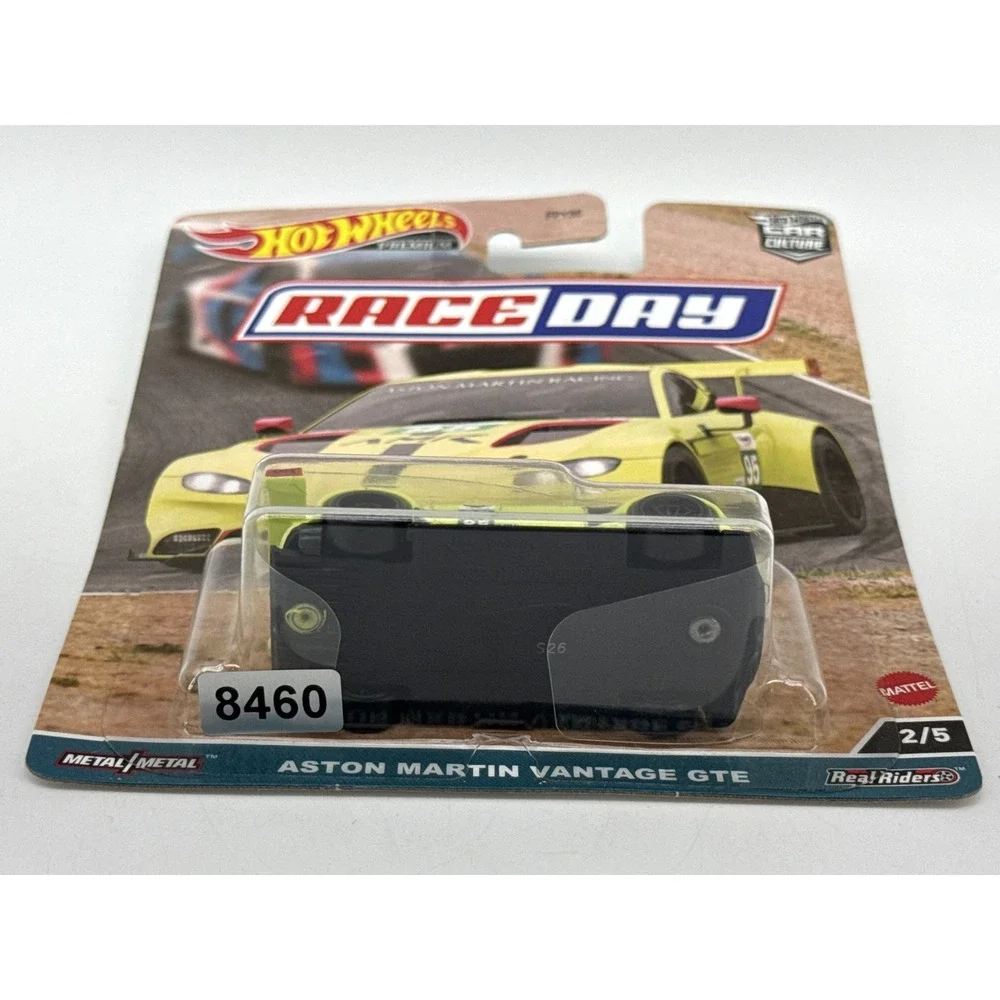 Hot Wheels Premium Aston Martin Vantage GTE Race Day Diecast Car 1/64 Yellow
